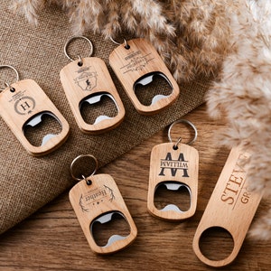 Engraved groomsmen gifts wooden bottle opener, personalized bottle opener, wedding party gifts, bottle opener best men gifts