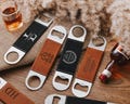 Personalized Leather Bottle Opener - Stylish Groomsmen Gifts, Best Man, Groom, Dad, and Bar-Tending,Customized Party Souvenirs product logo