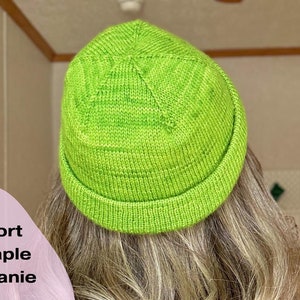 2 Hat Knitting Patterns The Staple Beanie Bundle Made-To-Measure Knitting Patterns Confident Beginner Easy Classic Basic Unisex image 5