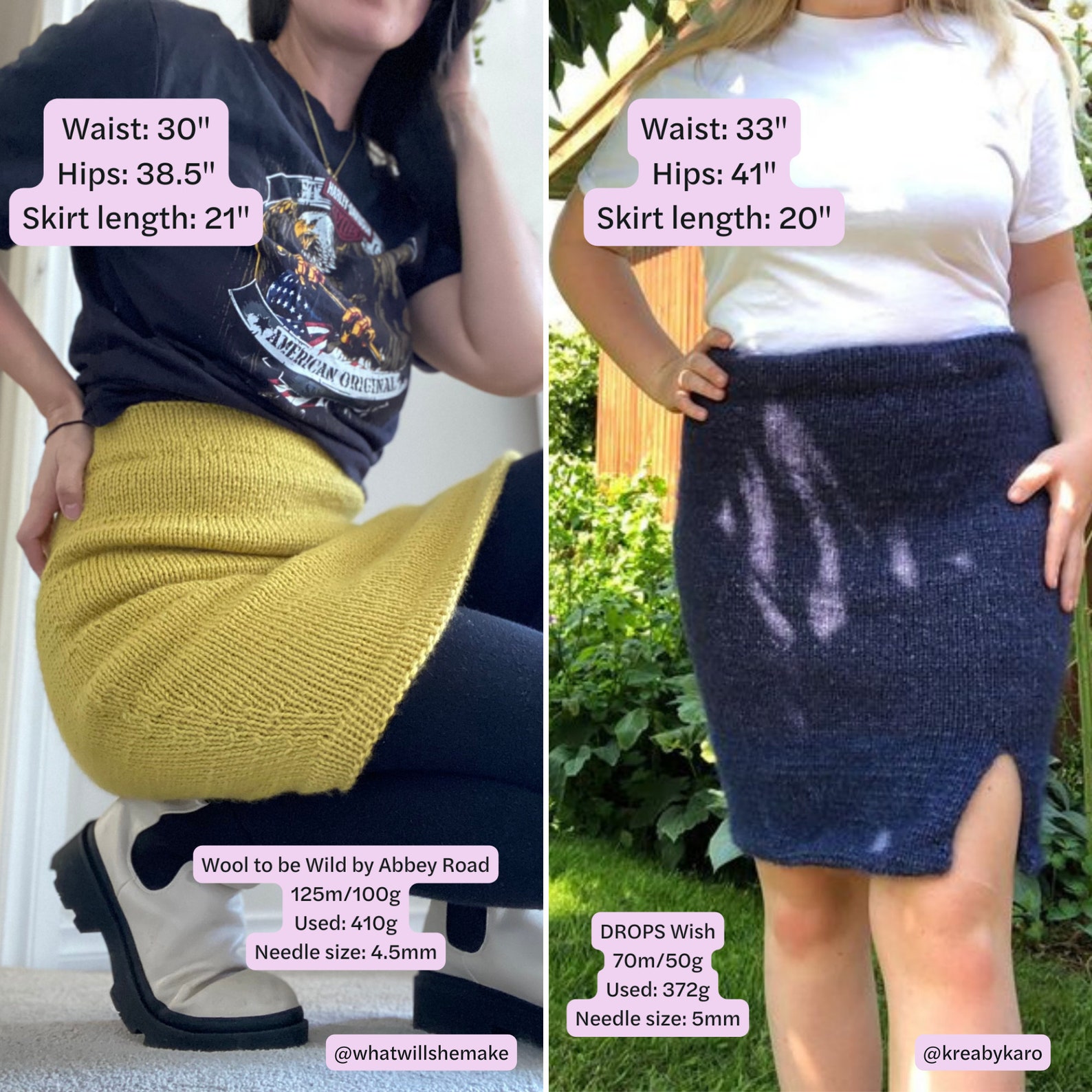 Skirt Knitting Pattern the Staple Skirt Madetomeasure Etsy