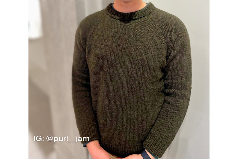 Made-to-Measure Raglan Sweater Knitting Pattern | Customizable Fit (PDF Pattern) image 7