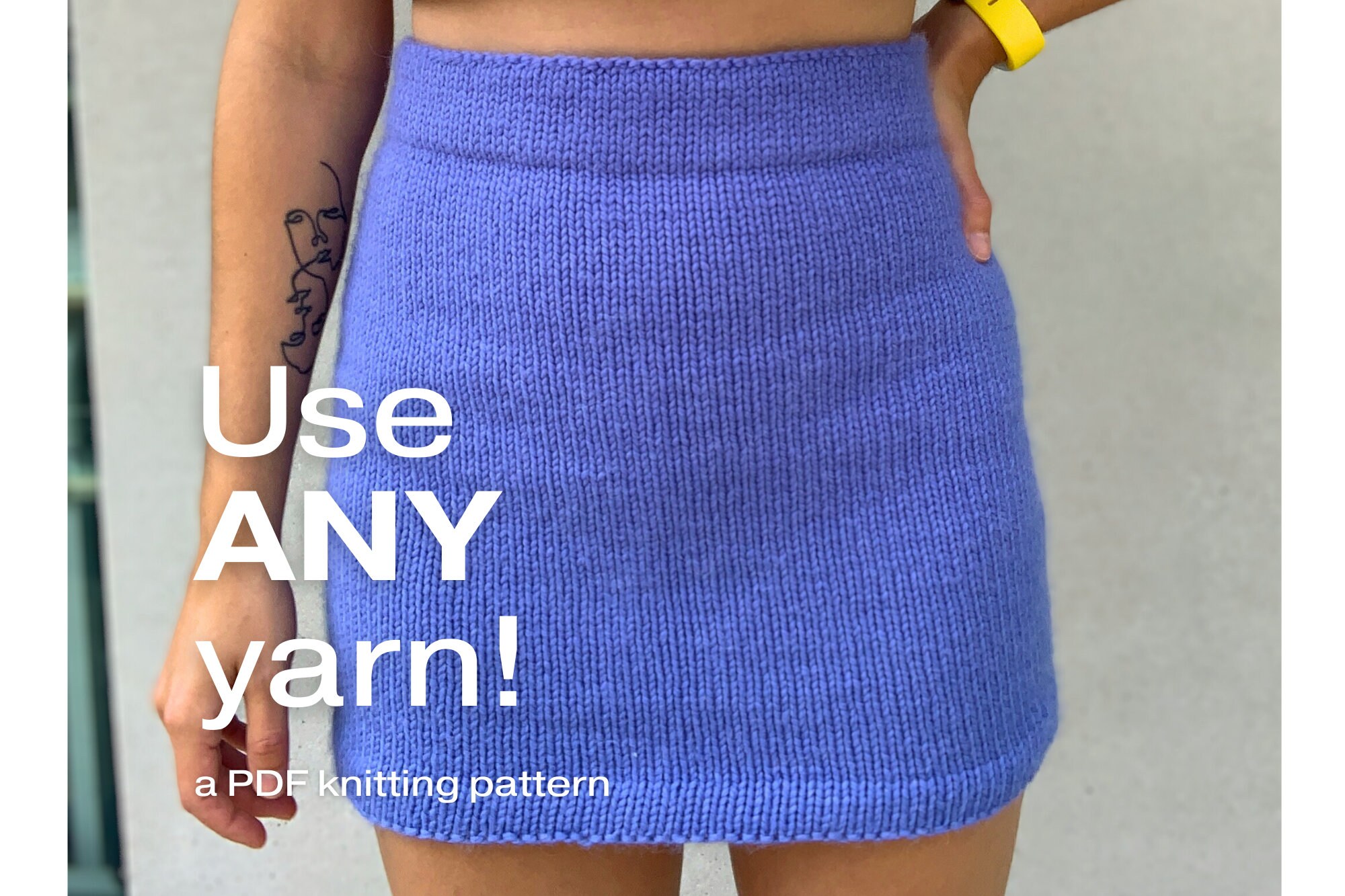 Skirt Knitting Pattern | the Staple Skirt | Made-to-measure