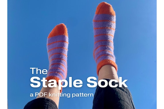 Customizable Knit Sock Pattern | Made-To-Measure, Cuff-Down (PDF Pattern)