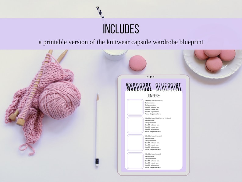 Knitwear Capsule Wardrobe Blueprint Knitting & Crochet Etsy