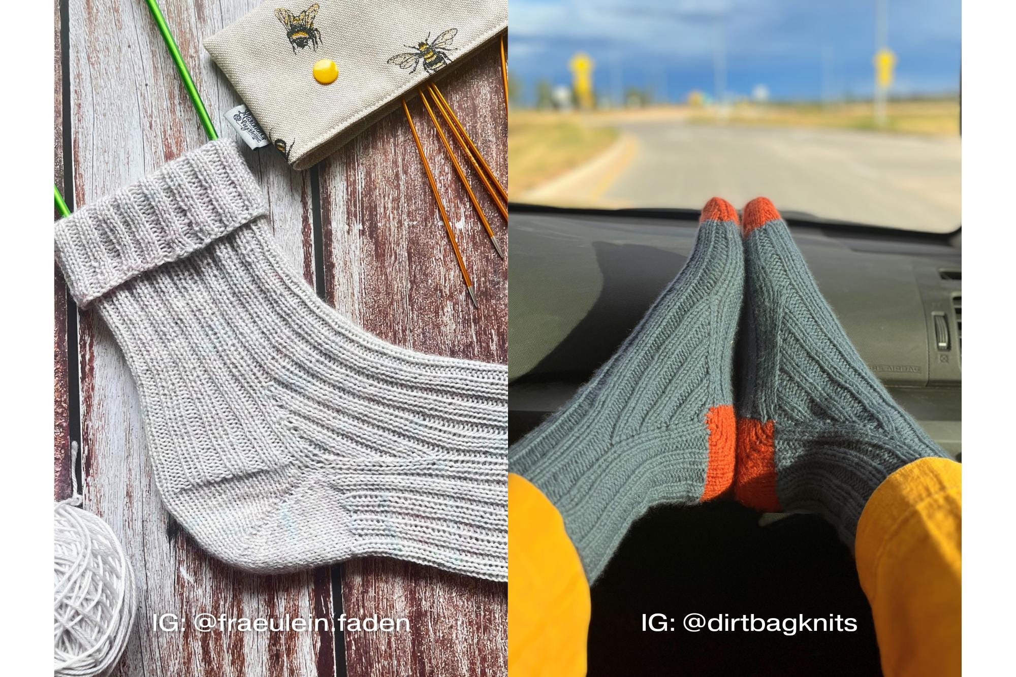 Ribbed Sock Knitting Pattern | Customizable Knit Socks (PDF Pattern) - Etsy