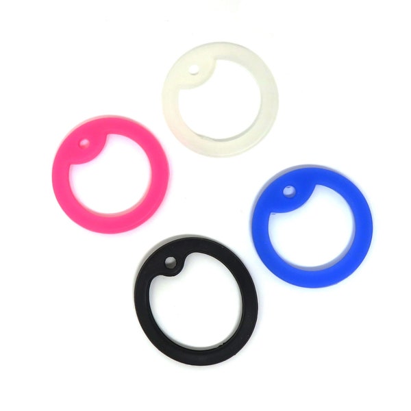 Dog Tag Silencer - Black, Blue, Clear or Pink - Silicone