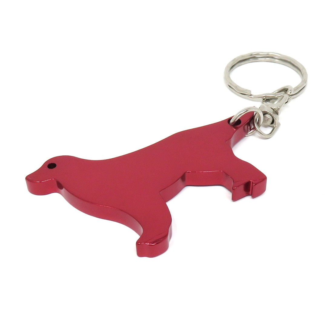 Anodized Aluminum Red Dog Keychain - Key Ring - 2 Inch - Etsy