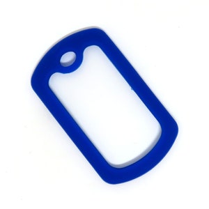 Dog Tag Silencer - Blue, Yellow, Pink or Clear - Silicone