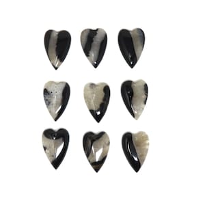 Heart Agate Stone Pendant - Various Sizes and Shapes - You Choose -  Small Hole - Located in USA  - 45mm x 30mm