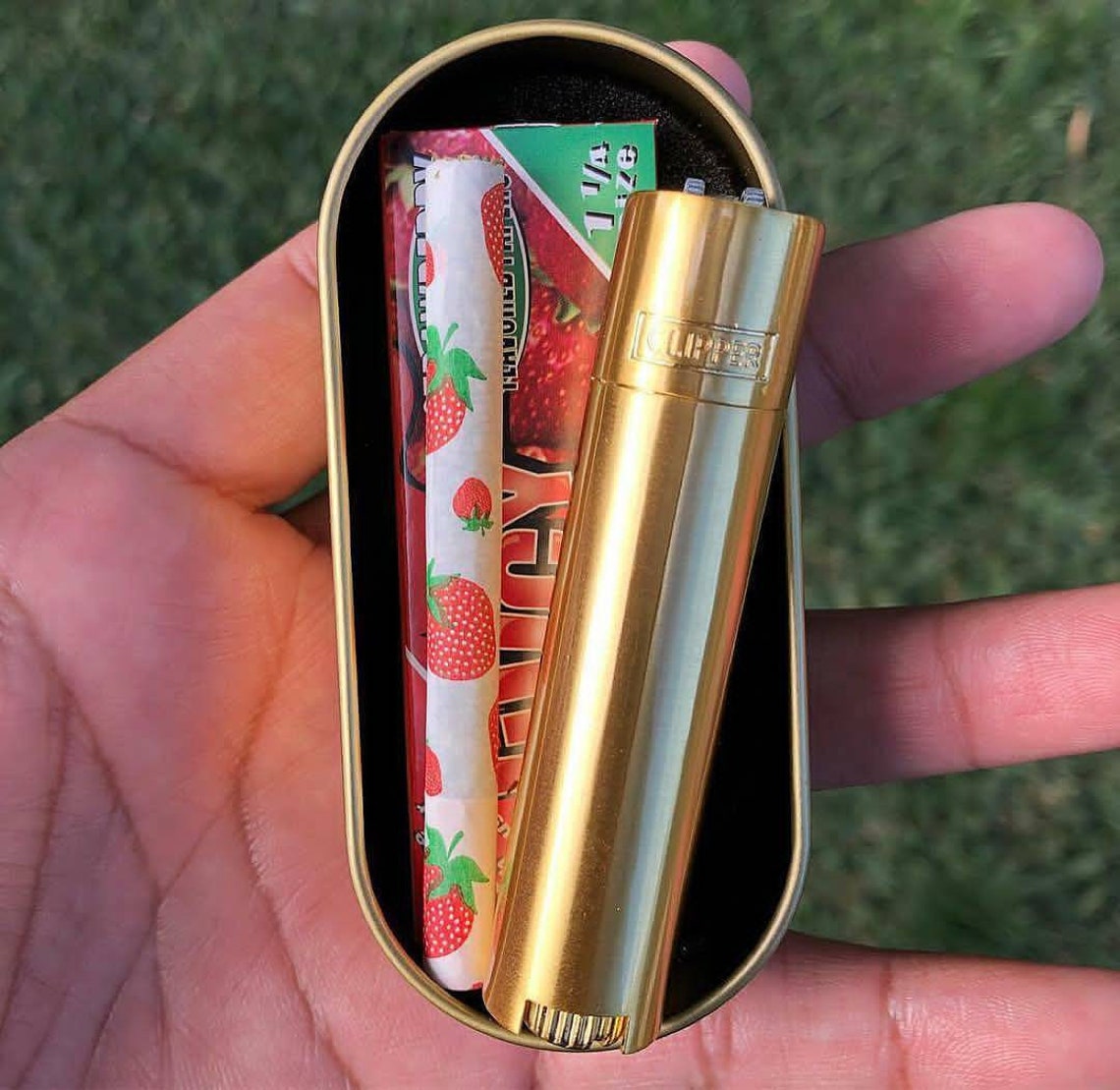 Personalised Engraved Clipper Metal Lighter Silver Black Etsy