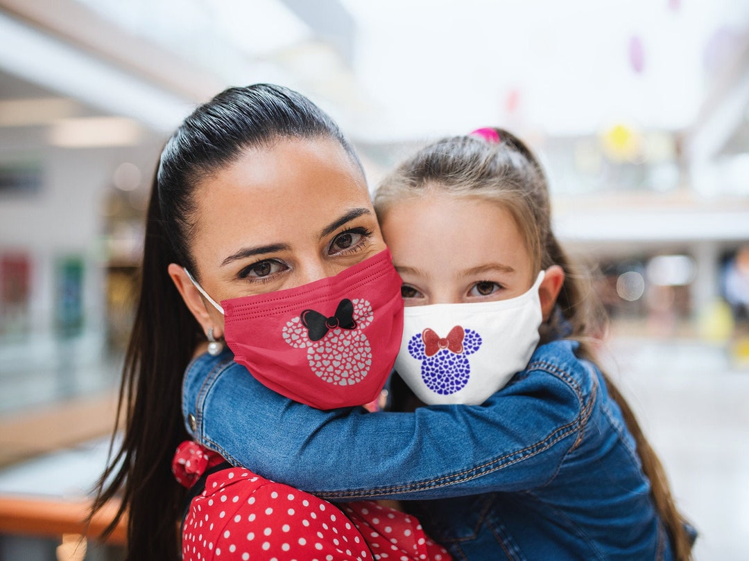 Minnie Face Mask Disney Valentines Day Face Mask Disney Face Etsy