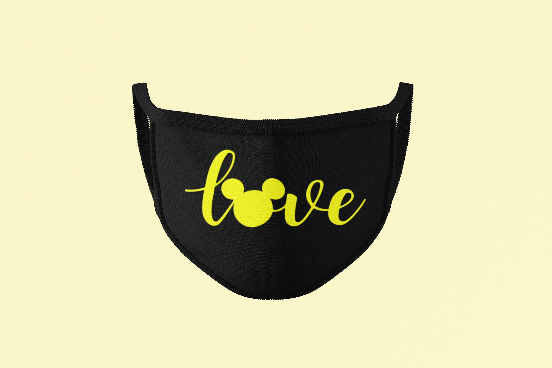 DISNEY LOVE Face Mask Walt Disney World Face Mask Disneyland Etsy