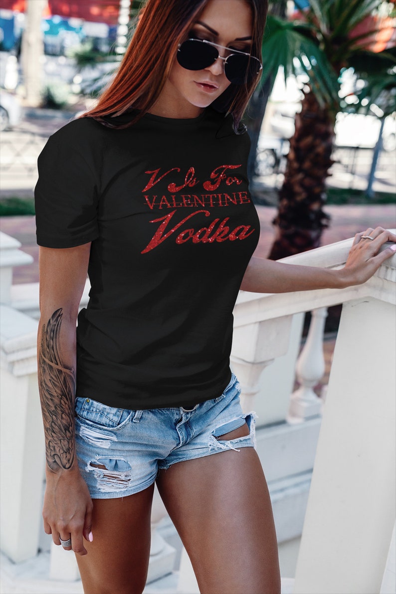 Anti-Valentine Galentines Day Shirt Vodka Over Men V Is For Vodka Shirt Brunch Shirt Funny Valentines Day Tee V Is For Valentine Shirt