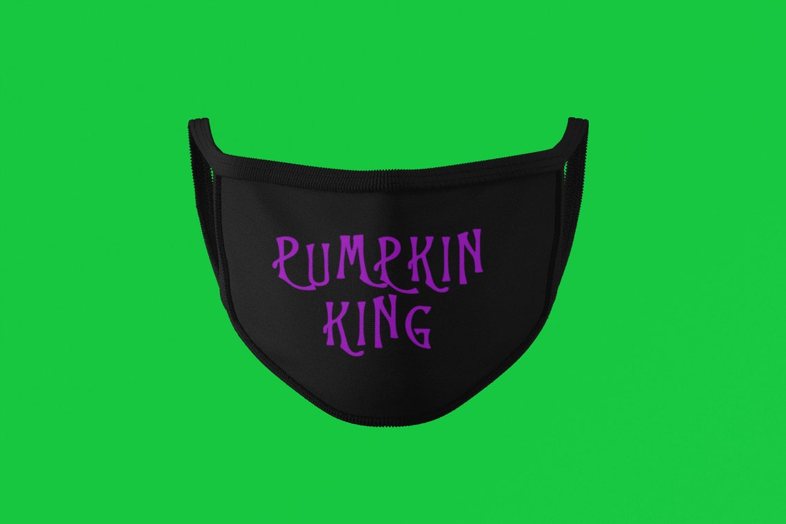 Pumpkin King Pumpkin Queen Face Masks Jack and Sally Face Etsy