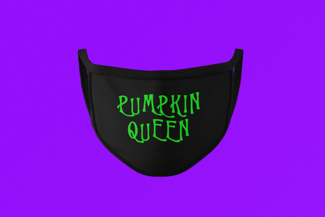 Pumpkin King Pumpkin Queen Face Masks Jack and Sally Face Etsy