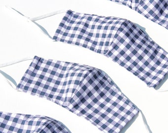 Maska na twarz: Rozmiary dla dorosłych i dzieci, Regulowana gumka, Drut na nos, Kieszeń na filtr, 3 warstwy materiału, Możliwość prania