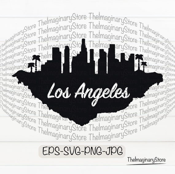 Los Angeles Skyline L.A Svg Jpg Eps Png Digital Download | Etsy