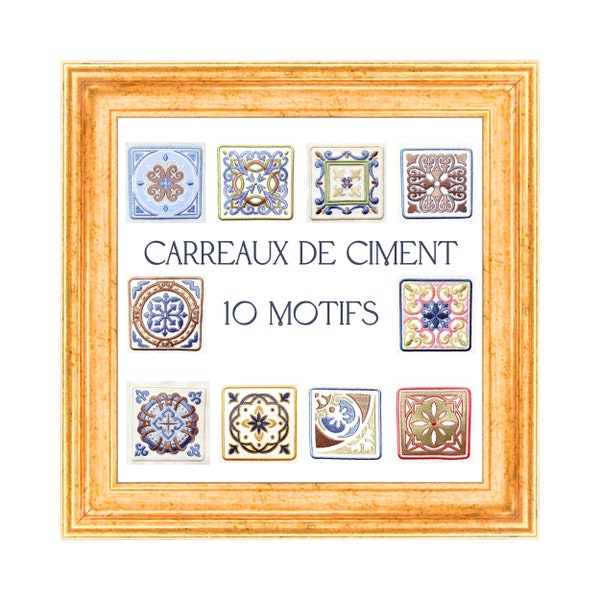 10 motifs carreaux de ciment