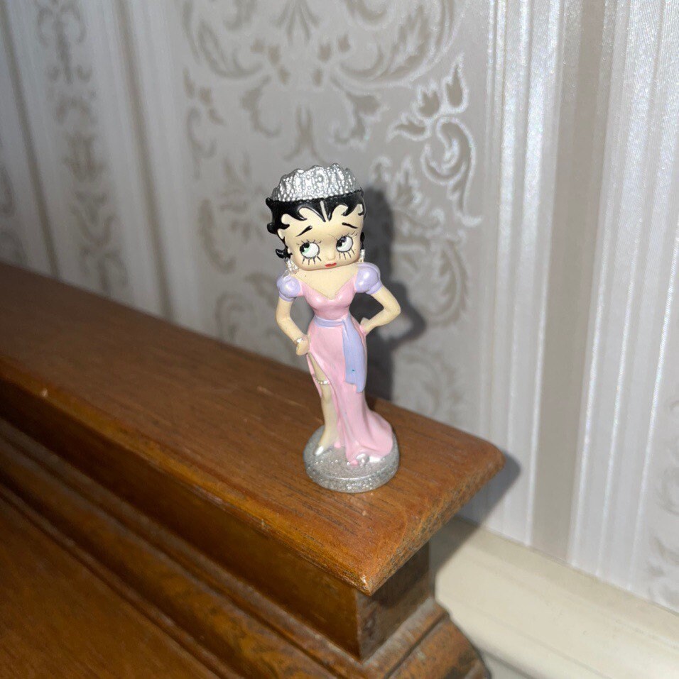 Betty Boop Figurine Betty Boop Collectible Betty Boop Fur Etsy