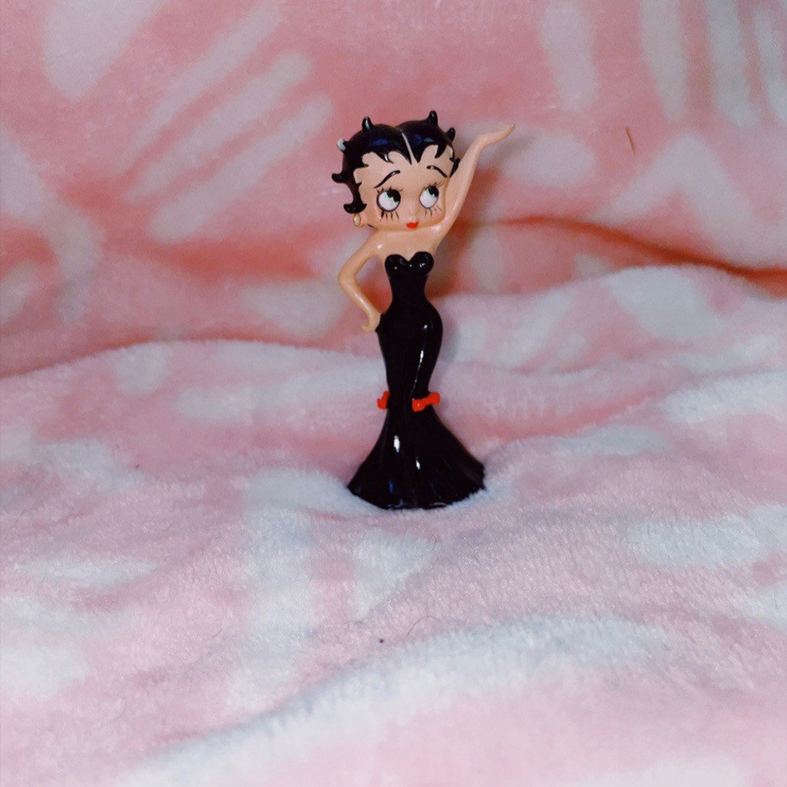 Betty Boop Figurine Betty Boop Collectible Betty Boop Fur Etsy