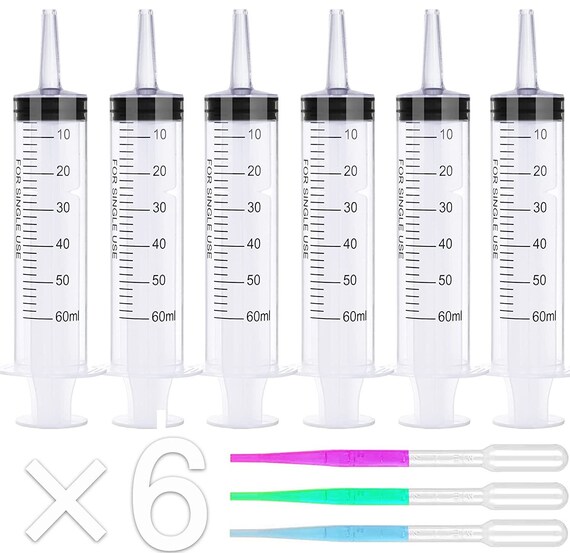 Large Syringe for Lip Gloss 6pack 60ml Syringes and Etsy