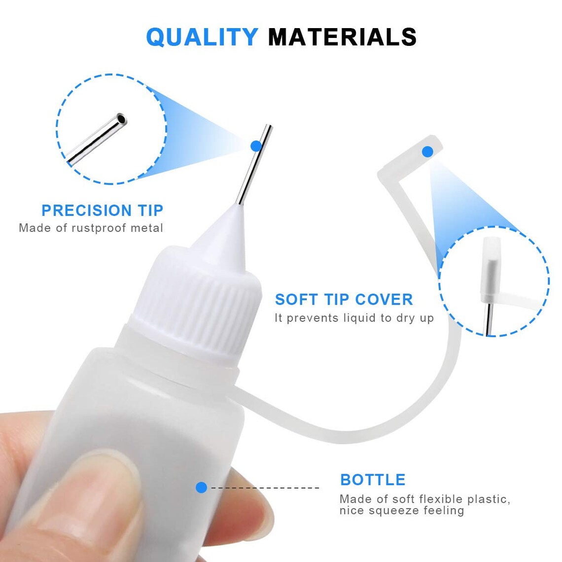Plastic Dropper Bottle With Precision Metal Needle Tip 15 Ml Etsy