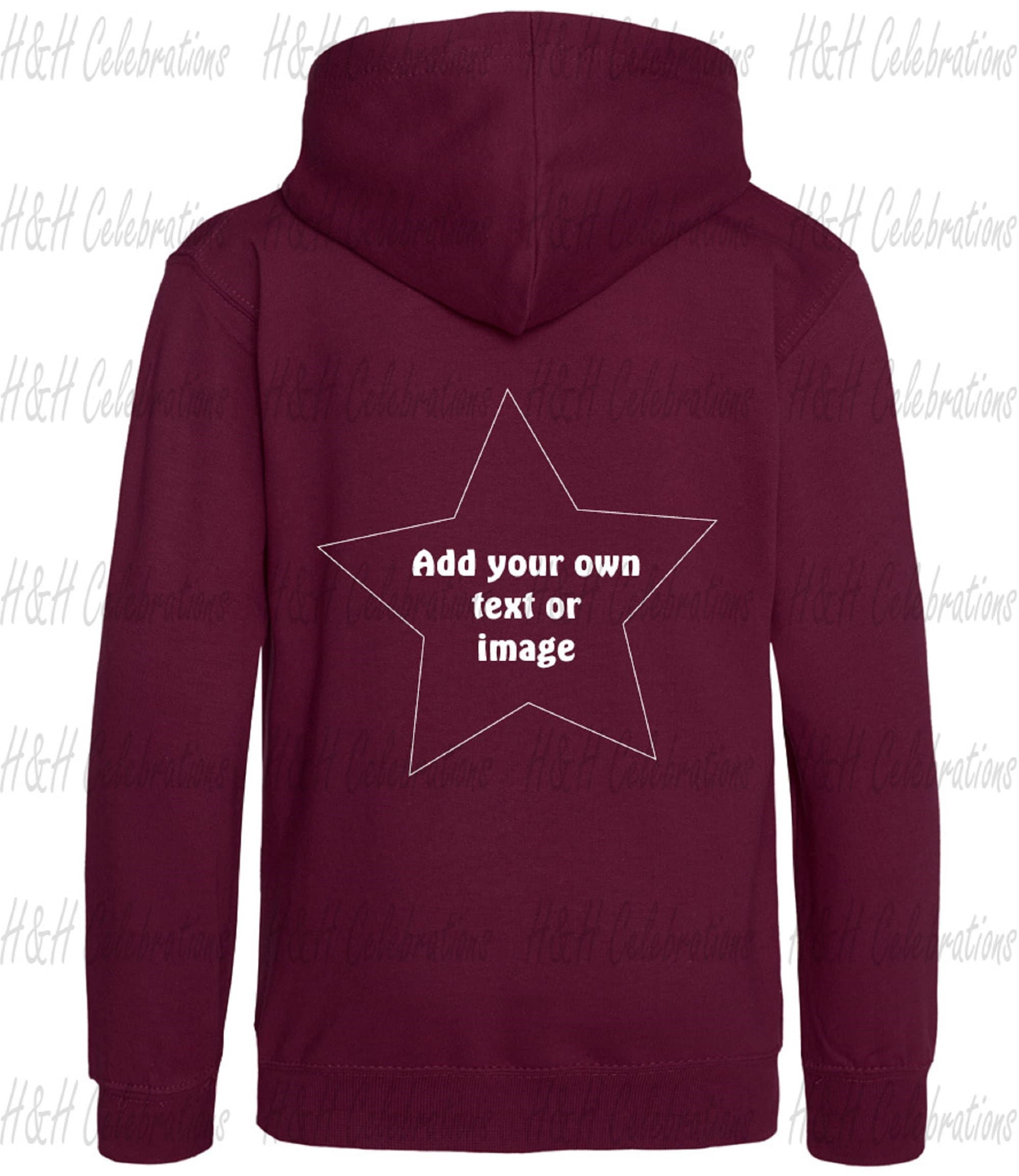 Kids burgundy hoodie Clearance