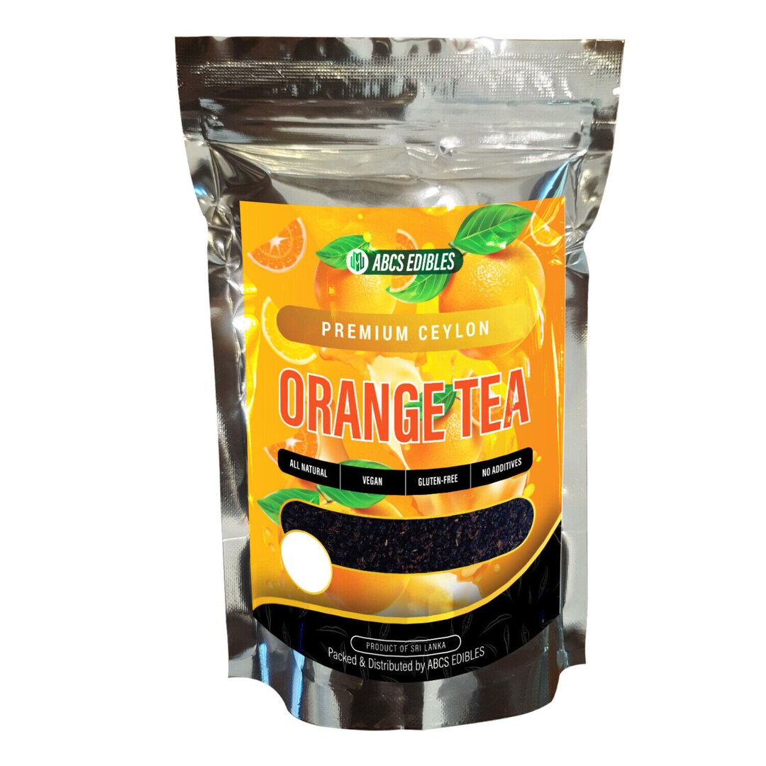 Orange Flavored Black Tea Pure Ceylon Premium Blend Loose Leaf - Etsy