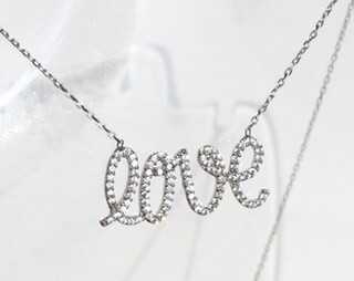 Collana Donna Argento 925 Con Scritta Love You E Mamma: Ciondolo A Forma Di Parola, Catena 45+5cm, Regalo Per Festa Della Mamma, Compleanno, Fidanzata