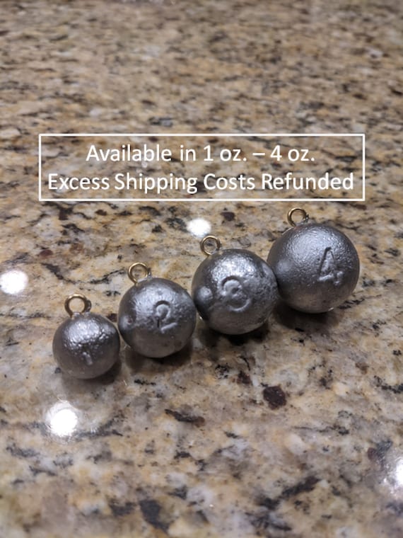 Refund Excess Shipping Fishing Cannonball Sinkers Mix and