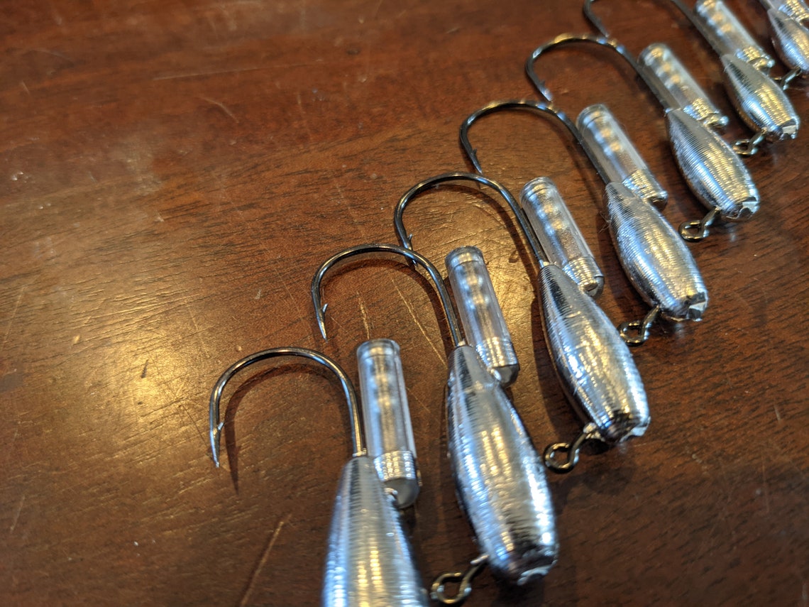 Refund Excess Shipping Rattle Tube Jig Jighead for Flounder Etsy