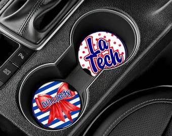 La Tech Car Coasters - Ceramic or Neoprene - Great Gift!