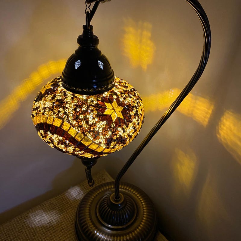 Mosaic Table Lamp - Etsy
