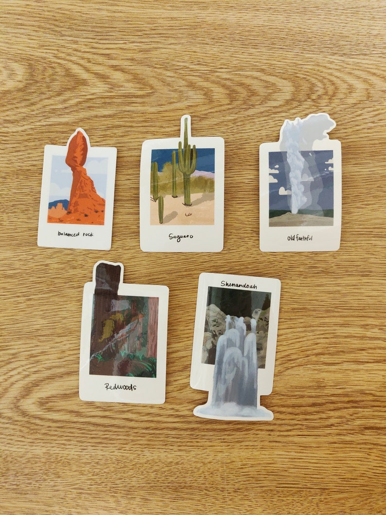 Nps Sticker Book National Parks Vinyl Sticker Pack - Etsy