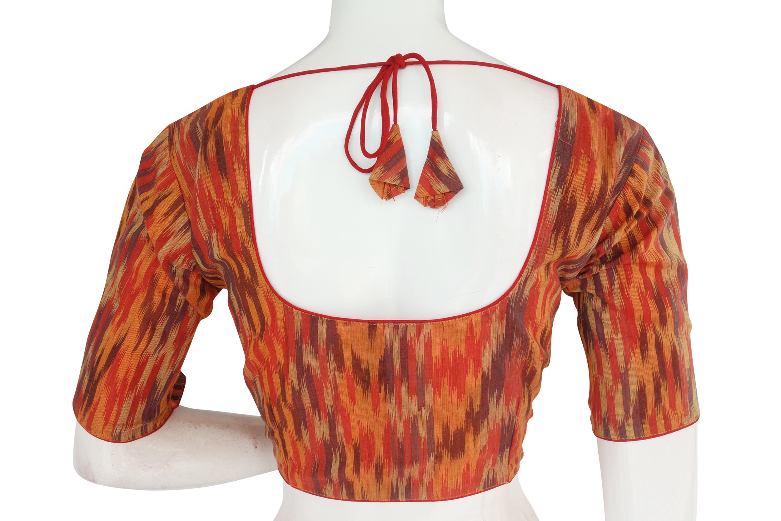 Ikkat Cotton Readymade Saree blouses Indian Readymade | Etsy