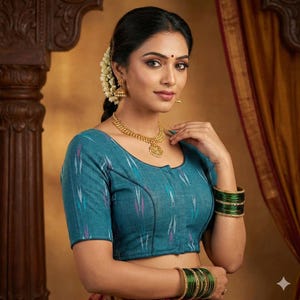 Comfortable Cotton | Indian Readymade Cotton Saree Blouse | Usa