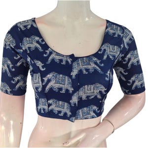 Cotton Saree Blouse: Ready-to-Wear Indian Top