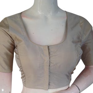 Comfortable Silk Cotton Saree Blouse - Ready made Indian Top for Women | USA