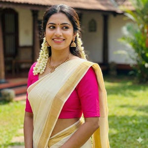 Soft Silk Cotton Saree Blouse - Breathable & Comfortable Ready made Indian Top,     Princess cut