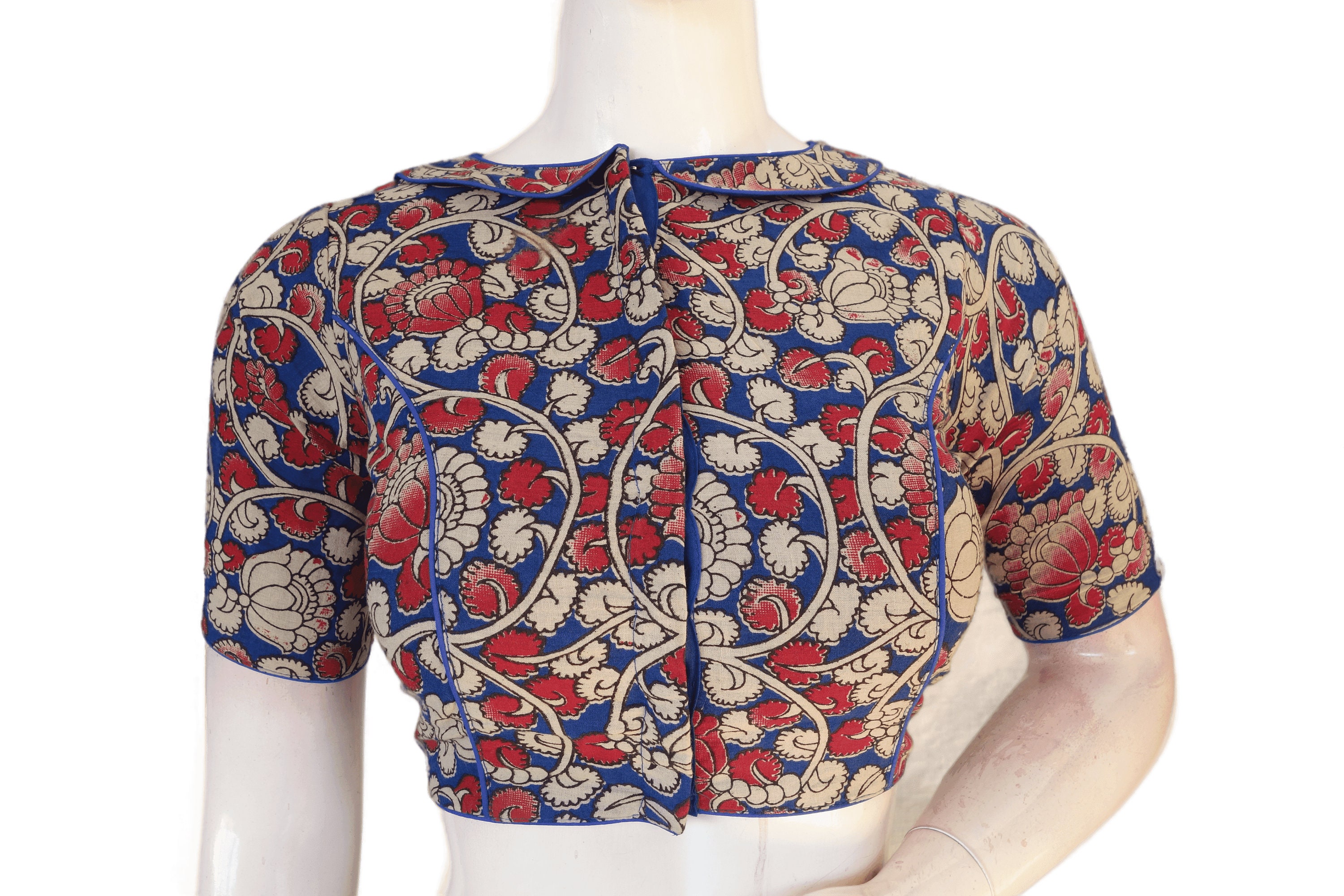 Kalamkari blouse piece online top