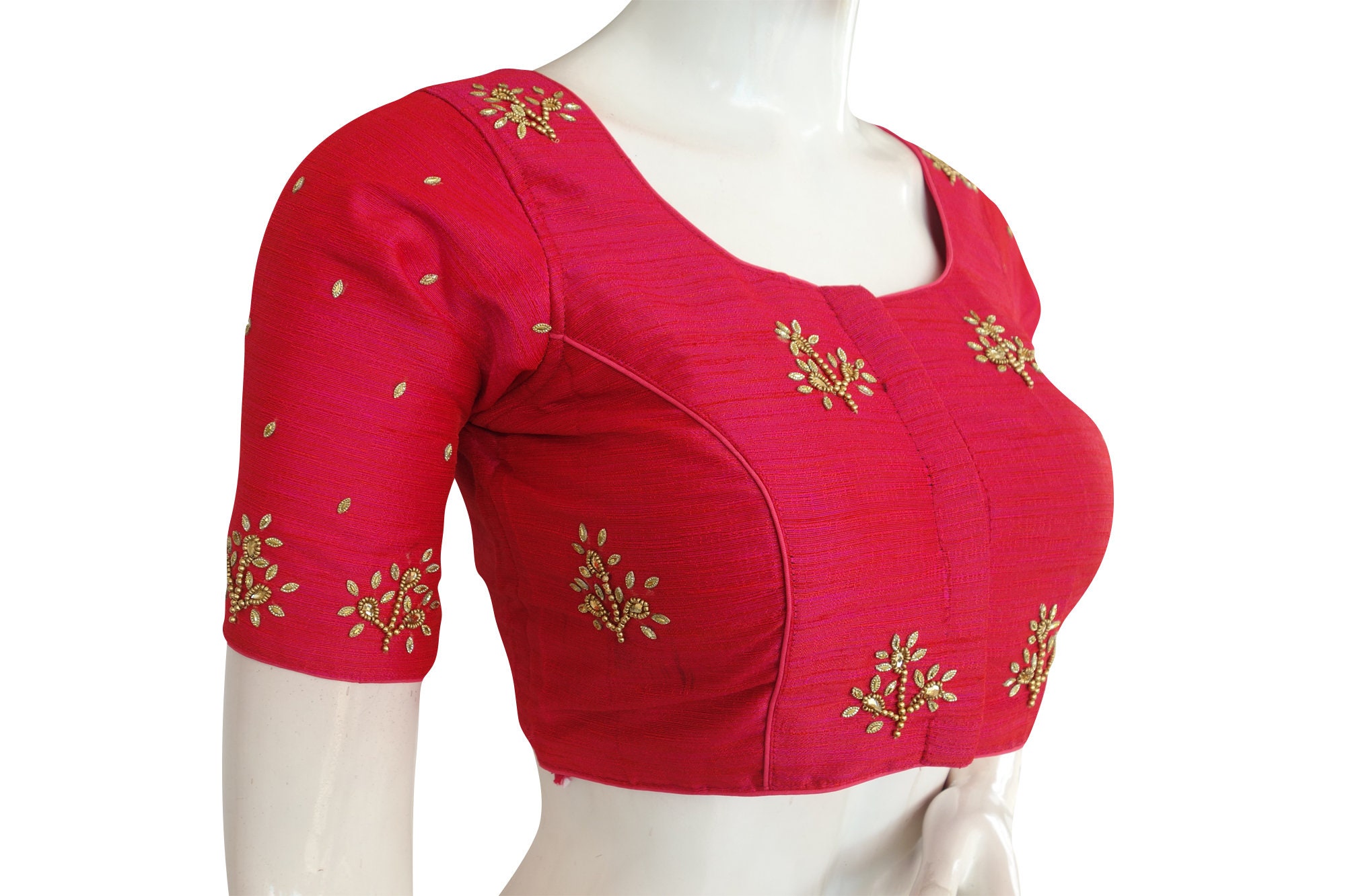 Pink Bridal Handwork Readymade Saree Blouse Aari work | Etsy