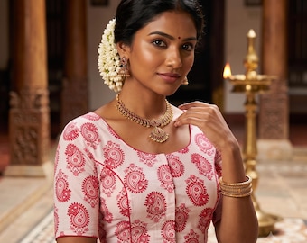 Casual & Festive Cotton Blouses | Handcrafted in India | USA Shipping,Princess cut
