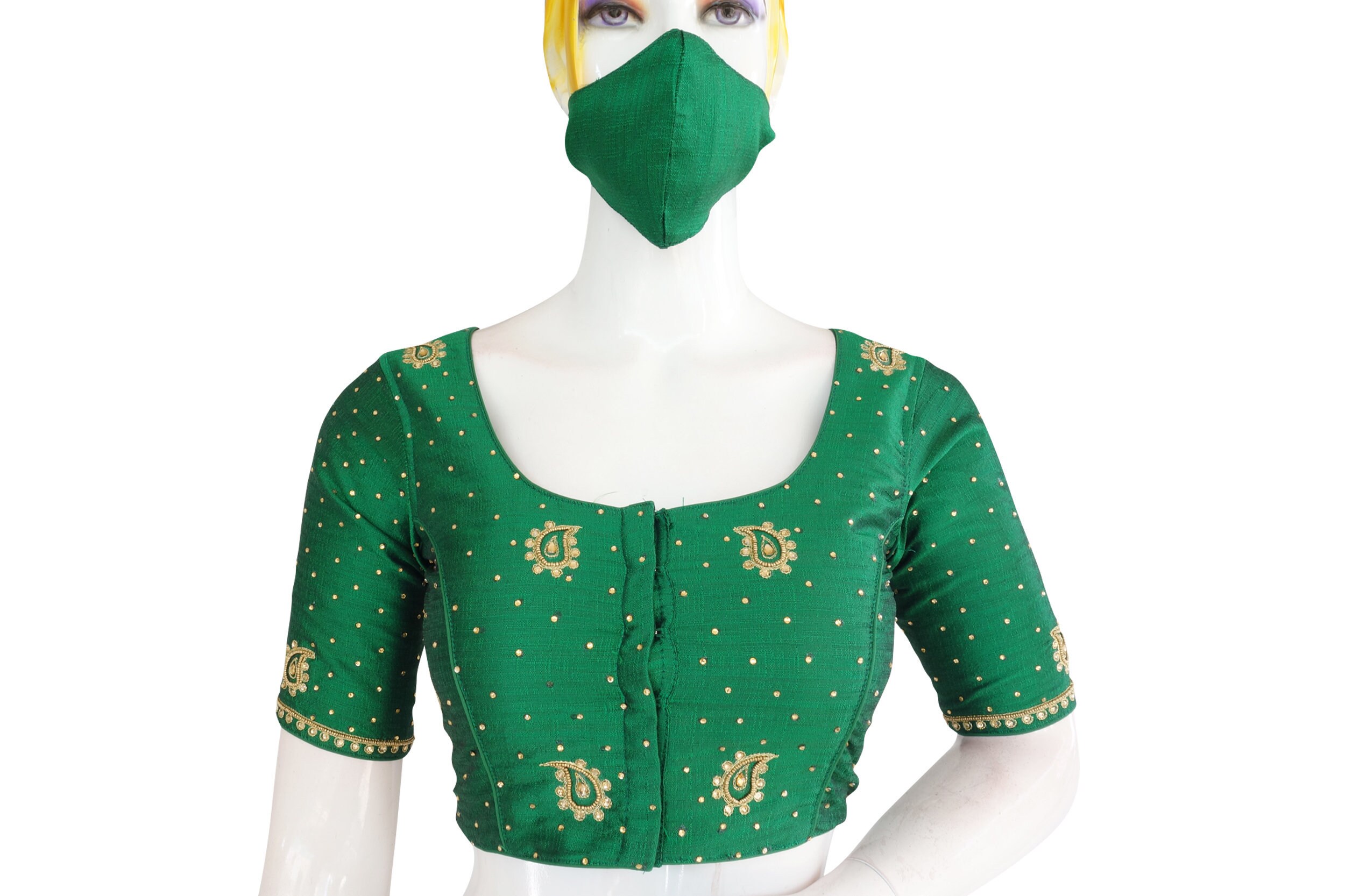 Green Color Bridal Handwork Readymade 