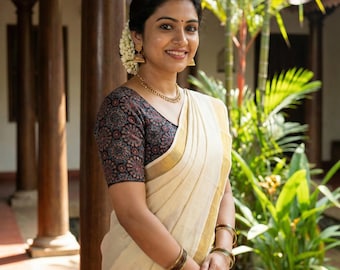 Breathable Cotton Ready made Saree Blouses: Comfort Meets Style | USA,Princess cut