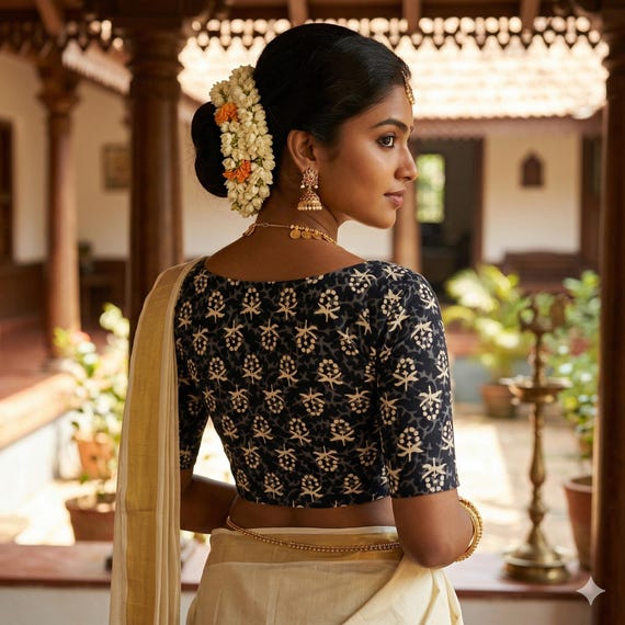 Handcrafted High Neck Cotton Blouses | Unique Indian Fashion | USA