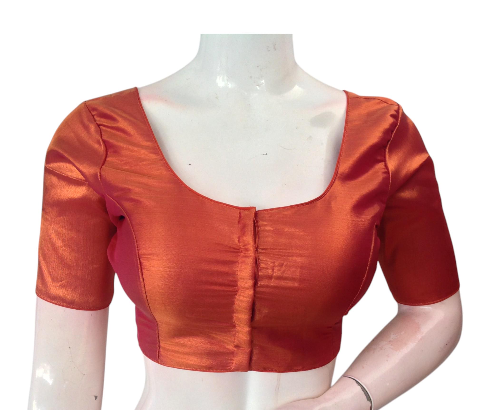 Chemisier Plissé Cuivré - Taille 42 - En Polyester - Excellent état