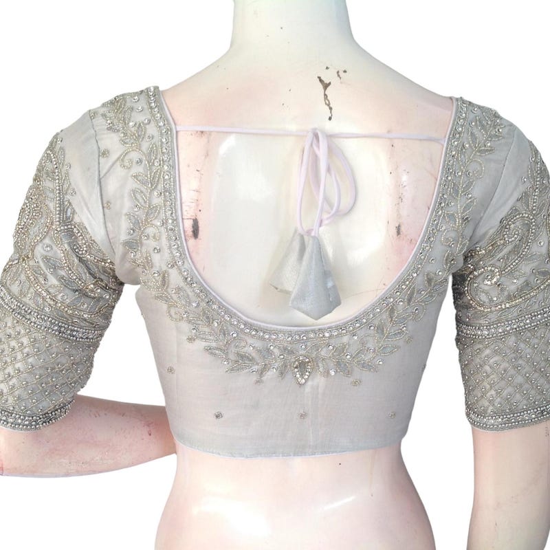 Silver Blouse - Etsy