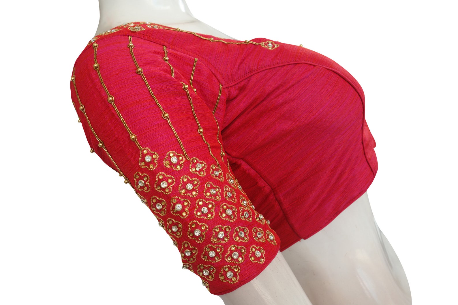 Pink Color Bridal Handwork Readymade Saree Blouse Aari work | Etsy