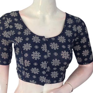 Effortless Elegance: Ready-to-Wear Cotton Readymade Saree Blouse | USA