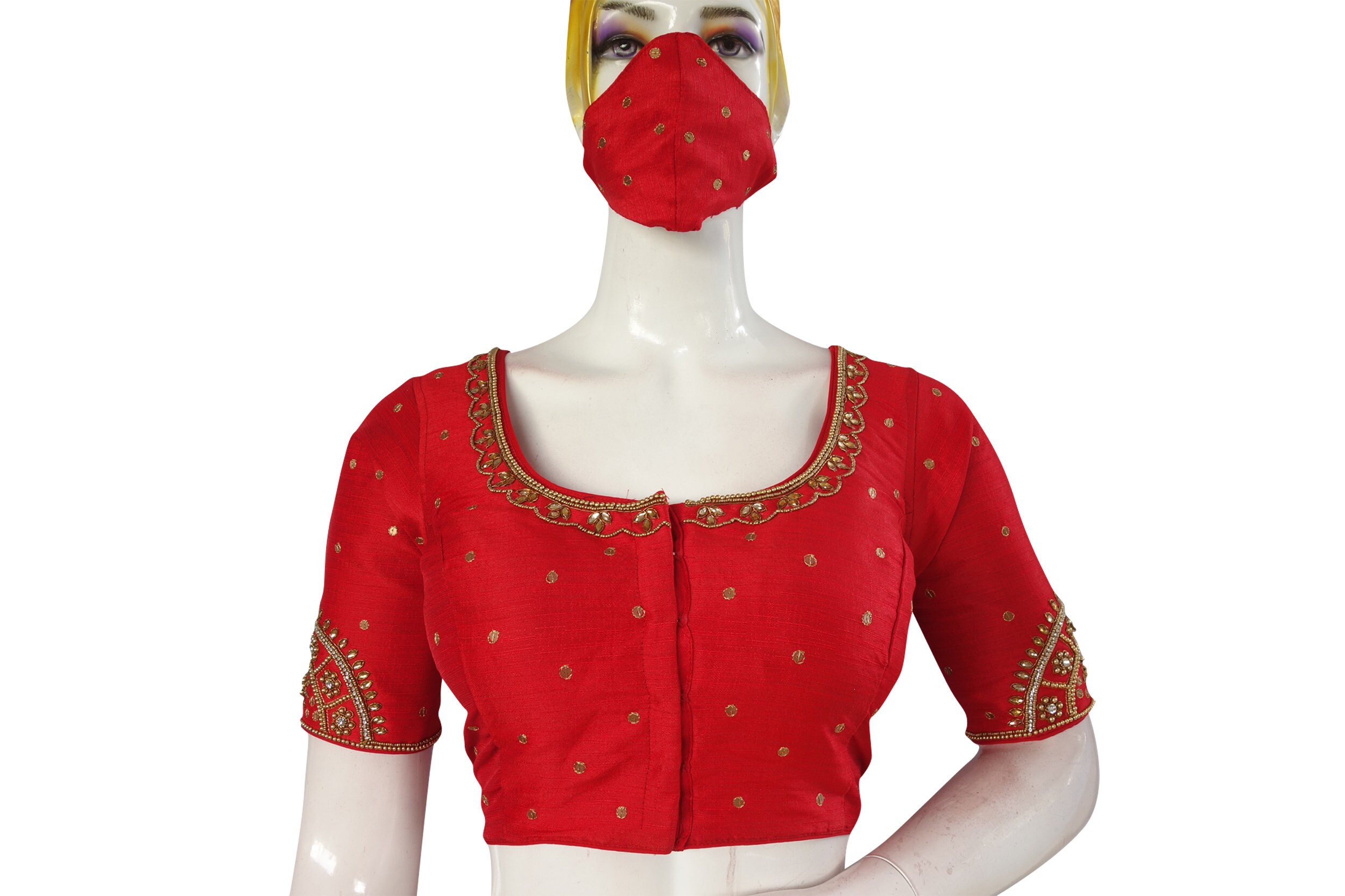 Red Color Bridal Handwork Readymade 